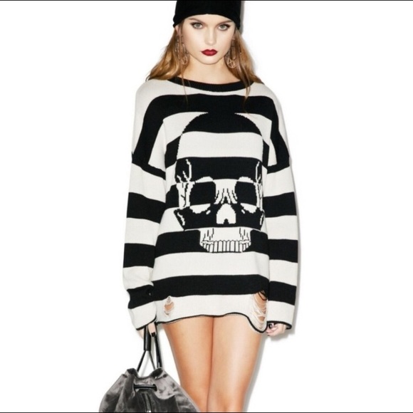 💥LAST ONE!💥IRON FIST distressed skull sweater - Picture 7 of 7